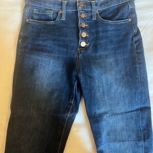 Banana Republic High Rise Button fly skinny jeans
